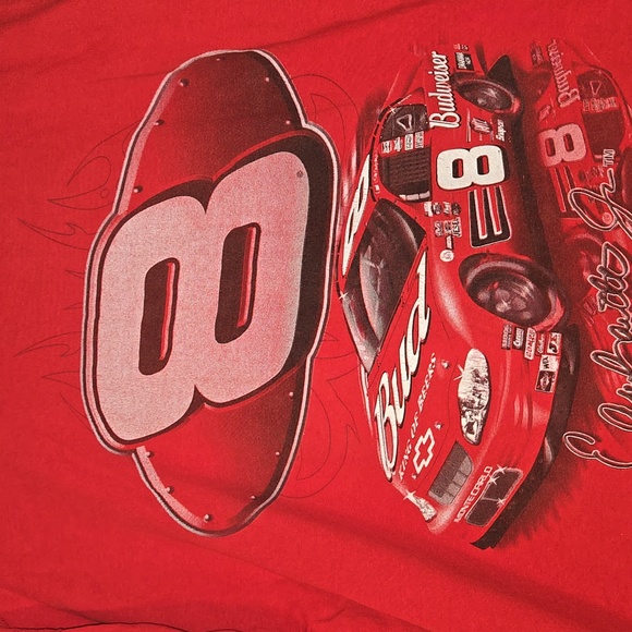 Vintage Dale Earnhardt Jr. #8 Budweiser NASCAR T-shirt Winner's Circle Y2k XL - Picture 16 of 16